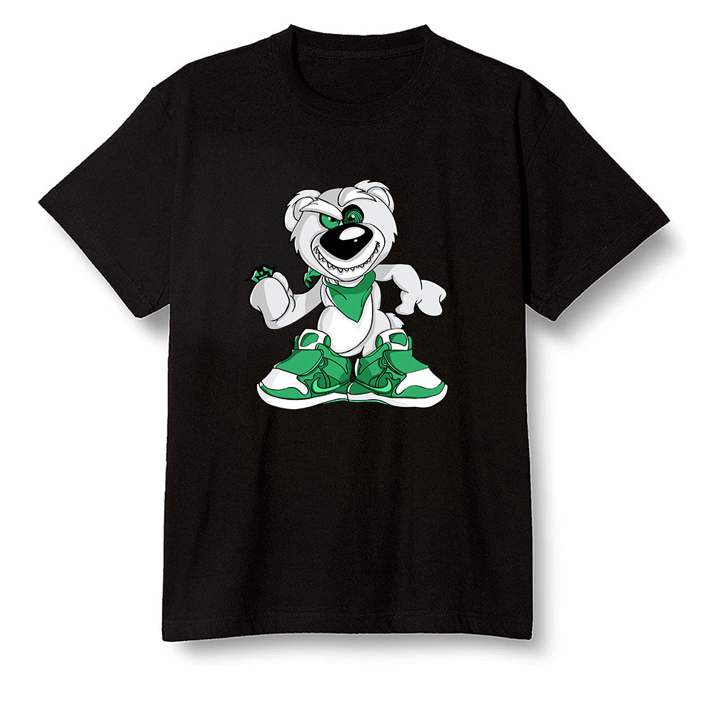 Pop Colour AJ13 Retro 'Lucky Green' - Crazy bear - Black Men T-shirt