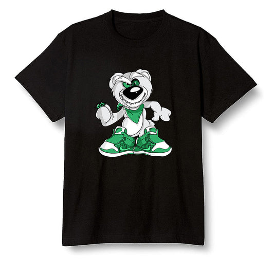 Pop Colour AJ13 Retro 'Lucky Green' - Crazy bear - Black Men T-shirt