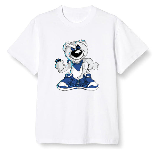 Pop Colour AJ13 Retro Flint - Crazy bear - White Men T-shirt
