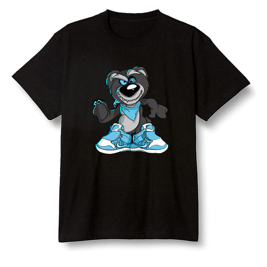 Pop Colour AJ6 Retro Unc - Univeristy Blue - Crazy bear - Black Men T-shirt