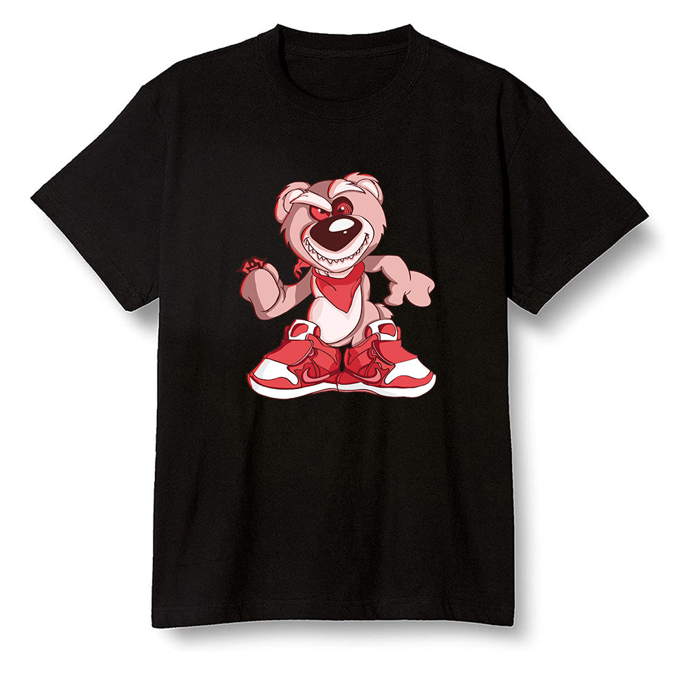 Pop Colour AJ6 Retro NRG Rust Pink - Crazy bear - Black Men T-shirt