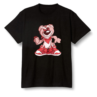 Pop Colour AJ6 Retro NRG Rust Pink - Crazy bear - Black Men T-shirt