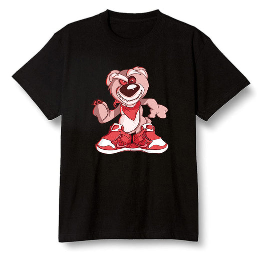 Pop Colour AJ6 Retro NRG Rust Pink - Crazy bear - Black Men T-shirt