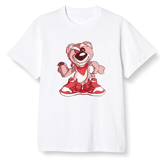 Pop Colour AJ6 Retro NRG Rust Pink - Crazy bear - White Men T-shirt