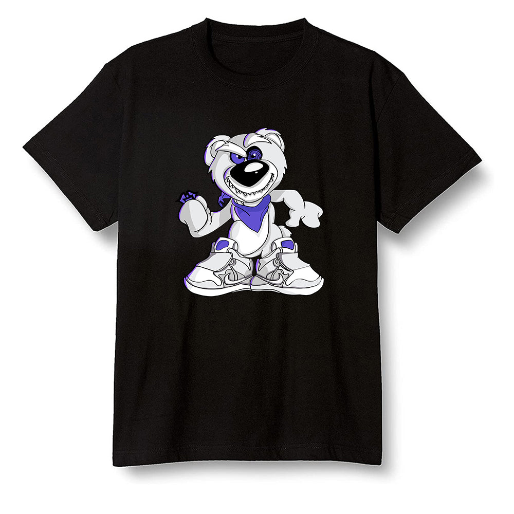 Pop Colour AJ6 Retro Ltr Flint - Crazy bear - Black Men T-shirt