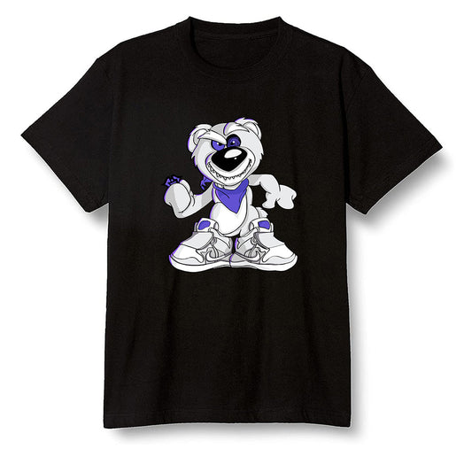 Pop Colour AJ6 Retro Ltr Flint - Crazy bear - Black Men T-shirt