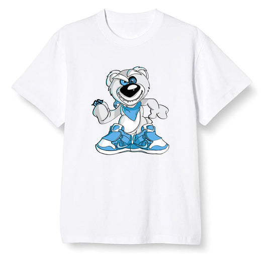 Pop Colour AJ6 UNC White - Crazy bear - White Men T-shirt