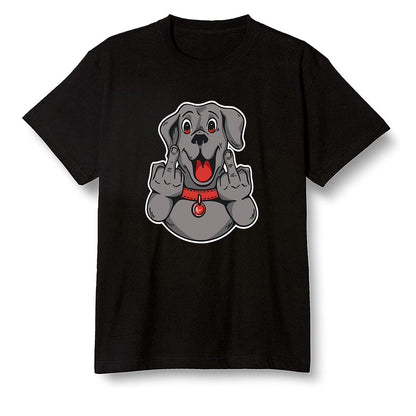 Pop Colour AJ1 Low Black Toe - Cute dog - Black Men T-shirt