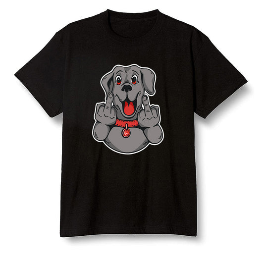 Pop Colour AJ1 Low Black Toe - Cute dog - Black Men T-shirt