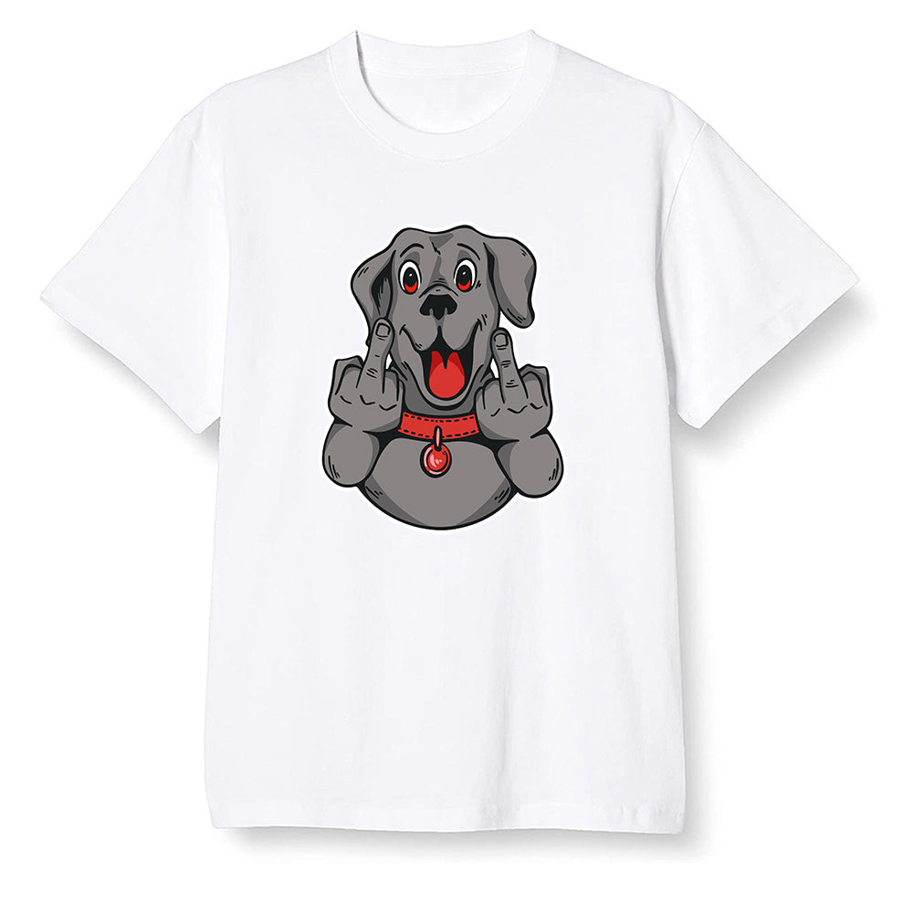 Pop Colour AJ1 Low Black Toe - Cute dog - White Men T-shirt