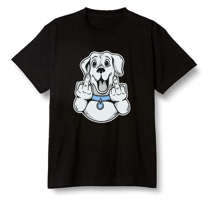 Pop Colour AJ1 Low Wolf Grey/Sail/Photon Dust/White - Cute dog - Black Men T-shirt