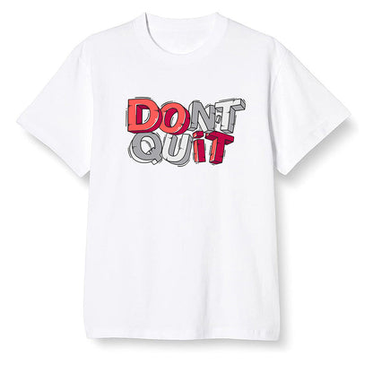 Nike Pop Colour AJ6 Retro Reflective Infrared - Don't quit - White Men T-shirt