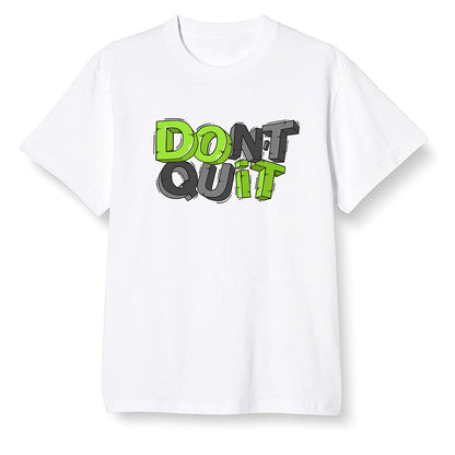 Pop Colour AJ6 Retro Electric Green - Don't quit - White Men T-shirt