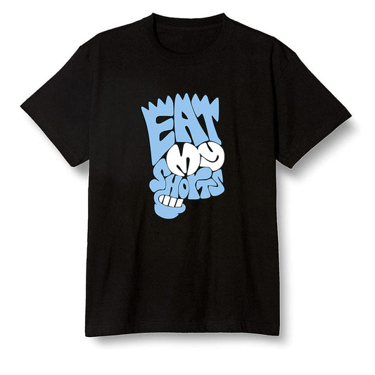 Pop Colour AJ1 Retro High OG Hyper Royal - Eat my shorts  - Black Men T-shirt