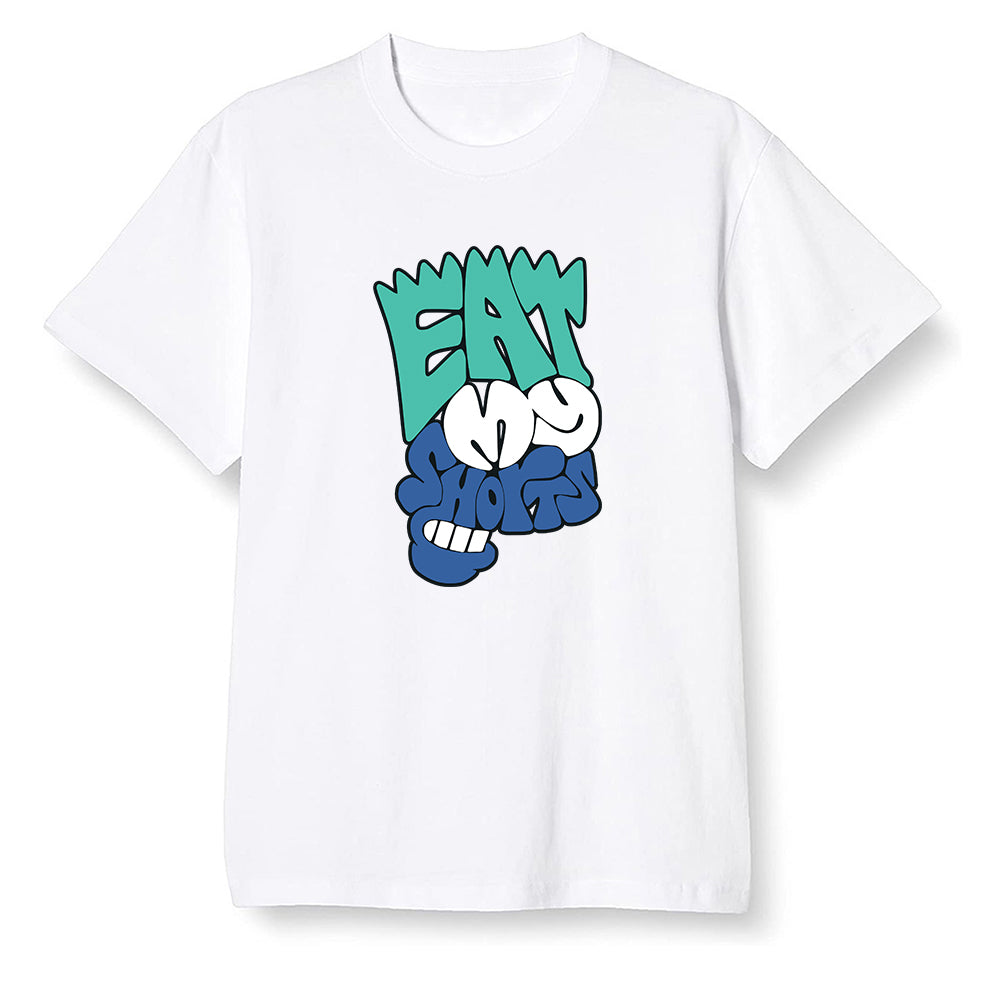 Pop Colour AJ1 High OG TIE DYE - Eat my shorts  - White Men T-shirt