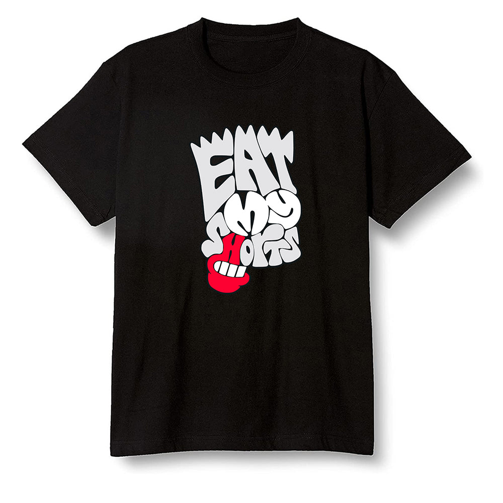 Pop Colour AJ6 Retro White Infrared - Eat my shorts - Black Men T-shirt