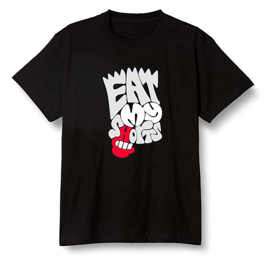 Pop Colour AJ6 Retro White Infrared - Eat my shorts - Black Men T-shirt