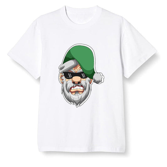 Pop Colour AJ1 Retro High OG Pine Green J10456 - Gangster Santa - White Men T-shirt