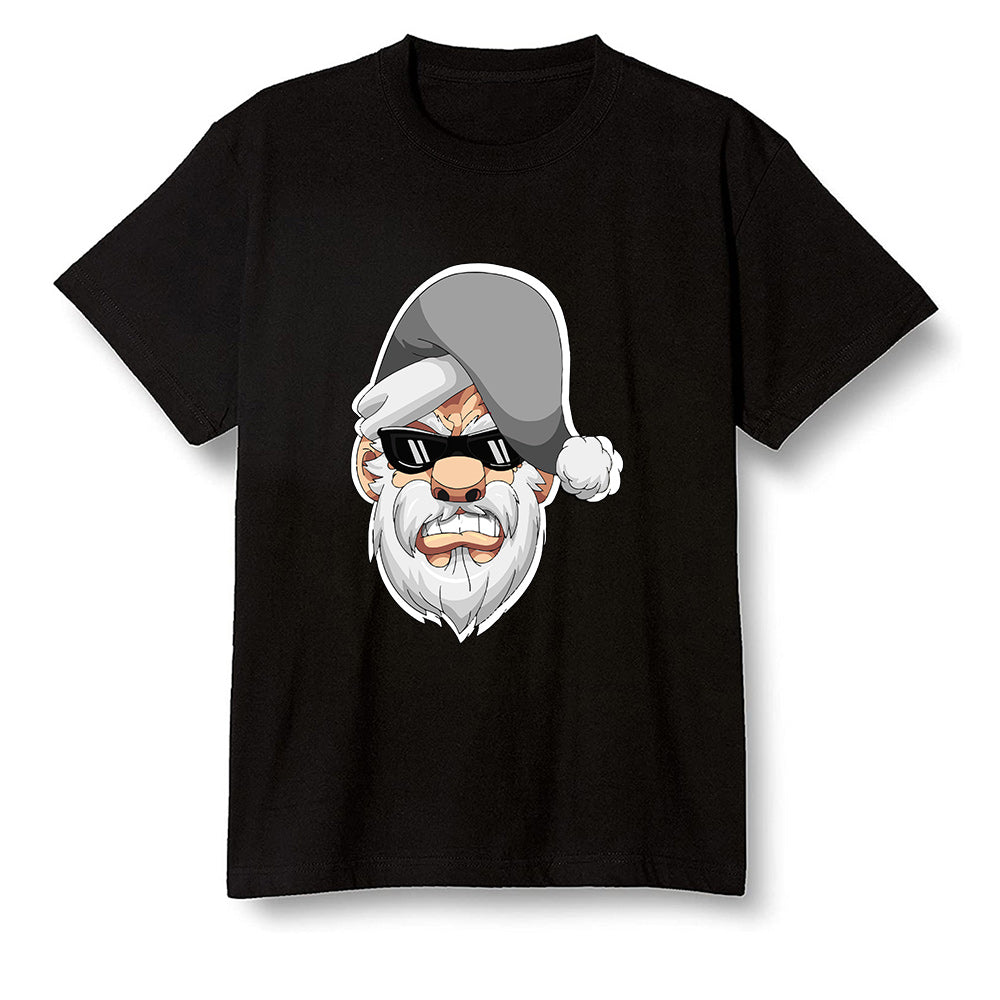 Pop Colour AJ1 Retro High OG Shadow 2.0 - Gangster Santa - Black Men T-shirt