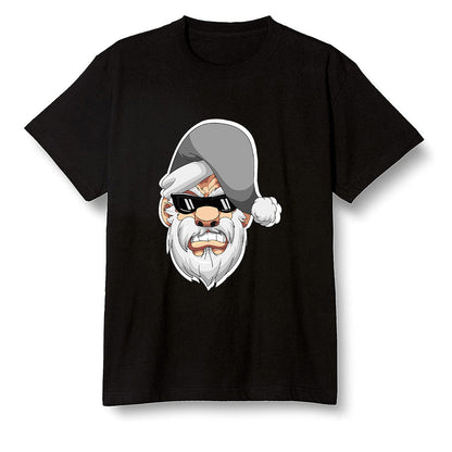 Pop Colour AJ1 Retro High OG Shadow 2.0 - Gangster Santa - Black Men T-shirt