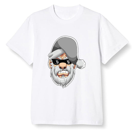 Pop Colour AJ1 Retro High OG Rebellionaire - Gangster Santa - White Men T-shirt