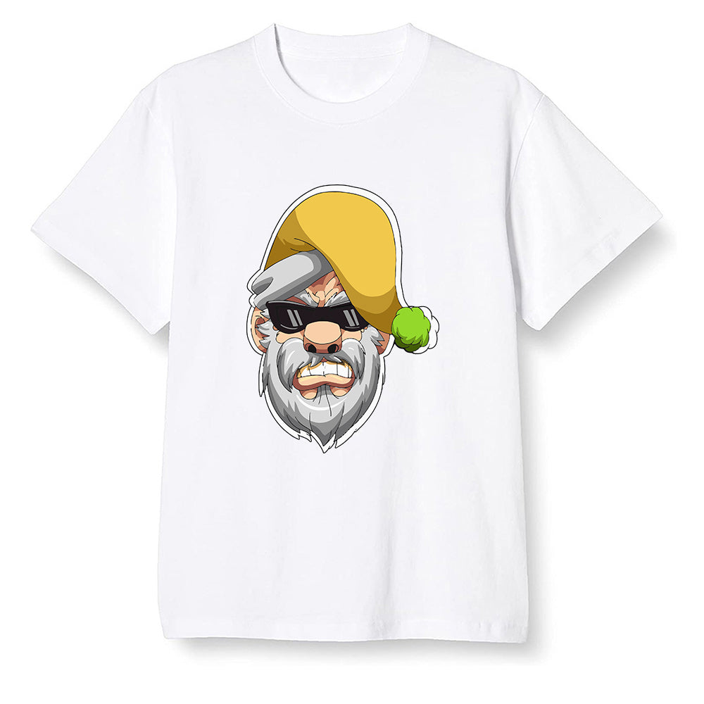 Pop Colour AJ1 Retro High OG Volt Gold - Gangster Santa - White Men T-shirt