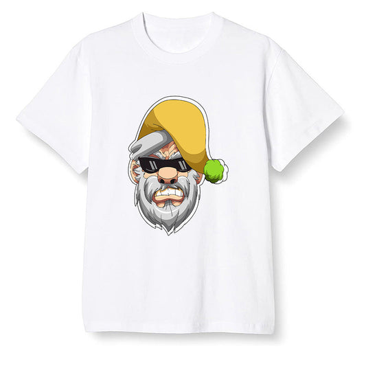 Pop Colour AJ1 Retro High OG Volt Gold - Gangster Santa - White Men T-shirt