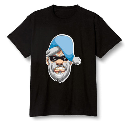 Pop Colour AJ1 Retro High OG University Blue - Gangster Santa - Black Men T-shirt