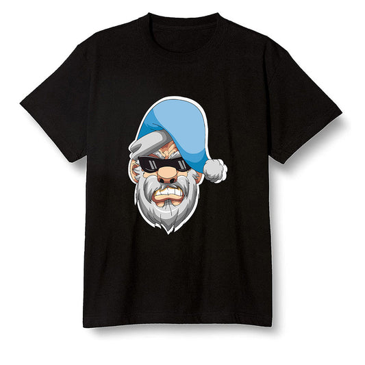 Pop Colour AJ1 Retro High OG University Blue - Gangster Santa - Black Men T-shirt