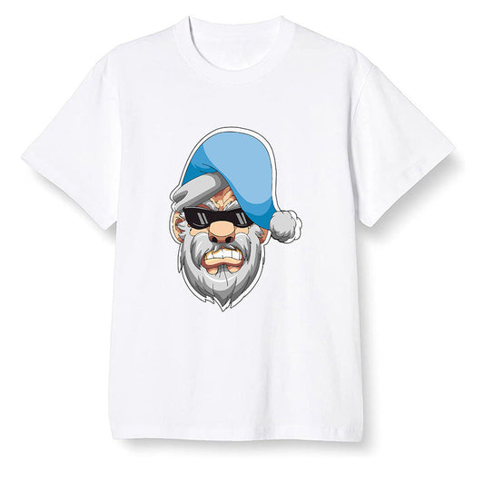 Pop Colour AJ1 Retro High OG University Blue - Gangster Santa - White Men T-shirt