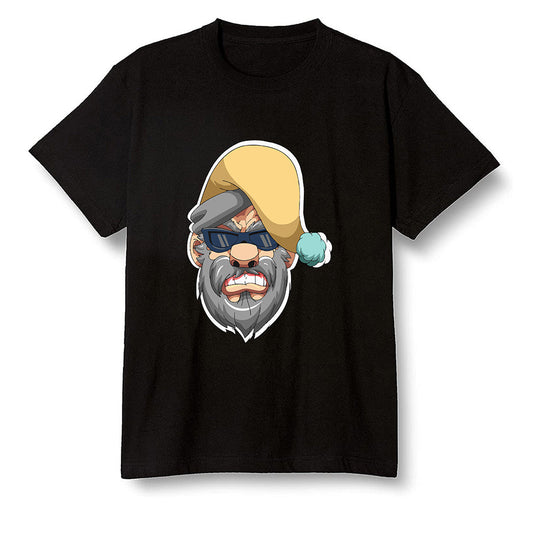 Pop Colour AJ1 Retro High OG Tokyo Bio Hack - Gangster Santa - Black Men T-shirt