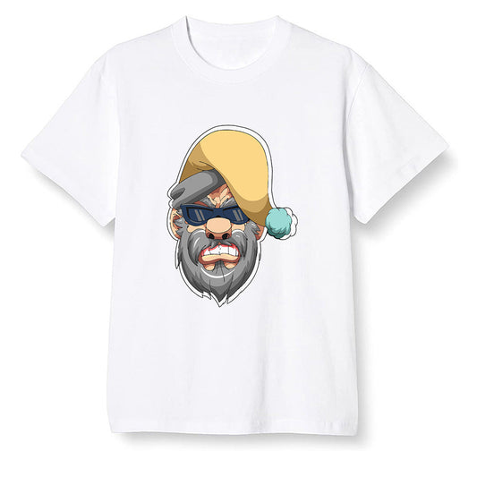 Pop Colour AJ1 Retro High OG Tokyo Bio Hack - Gangster Santa - White Men T-shirt