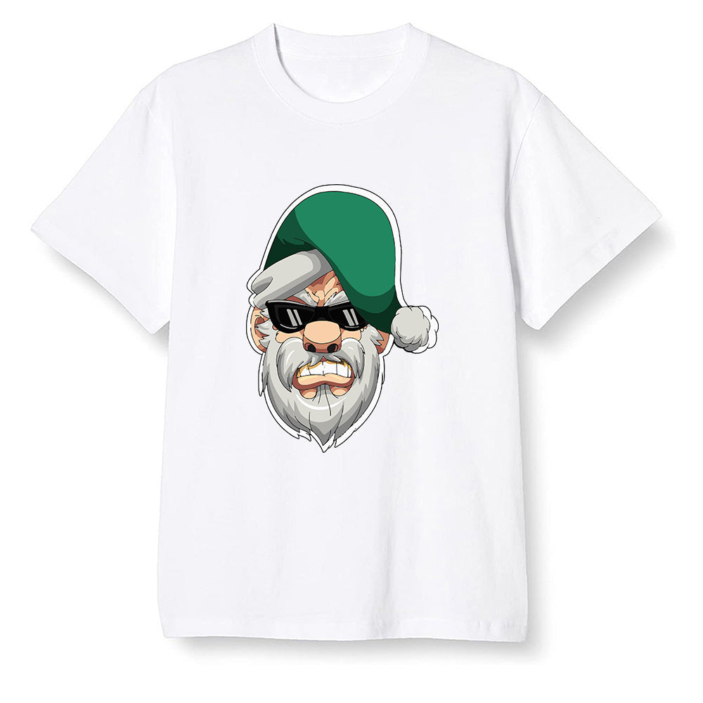Pop Colour AJ1 Retro High OG Pine Green J10443 - Gangster Santa - White Men T-shirt