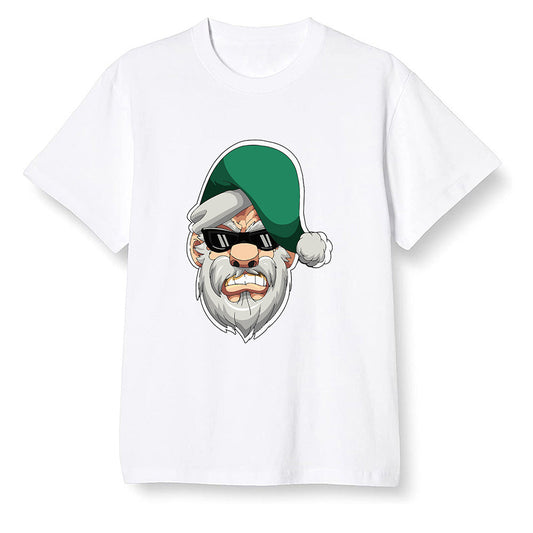 Pop Colour AJ1 Retro High OG Pine Green J10443 - Gangster Santa - White Men T-shirt