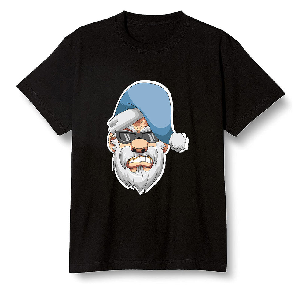 Pop Colour AJ1 Retro High OG Hyper Royal - Gangster Santa - Black Men T-shirt