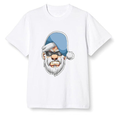 Pop Colour AJ1 Retro High OG Hyper Royal - Gangster Santa - White Men T-shirt