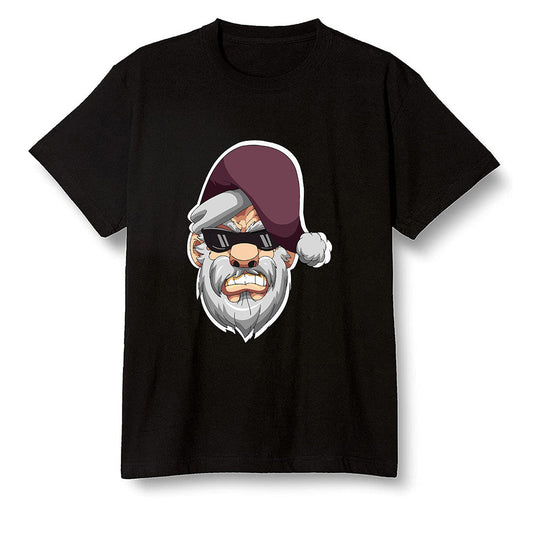 Pop Colour AJ1 Retro High OG Bordeaux - Gangster Santa - Black Men T-shirt