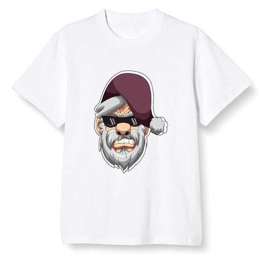 Pop Colour AJ1 Retro High OG Bordeaux - Gangster Santa - White Men T-shirt