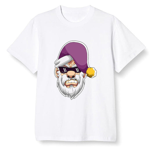Pop Colour AJ1 Retro High OG Brotherhood - Gangster Santa - White Men T-shirt