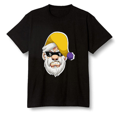 Pop Colour AJ1 Mid SE University Gold - Gangster Santa - Black Men T-shirt