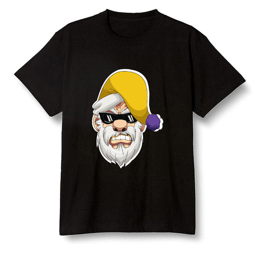 Pop Colour AJ1 Mid SE University Gold - Gangster Santa - Black Men T-shirt