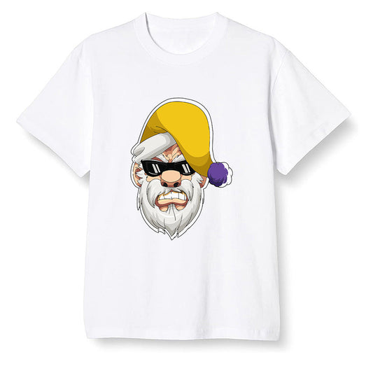 Pop Colour AJ1 Mid SE University Gold - Gangster Santa - White Men T-shirt
