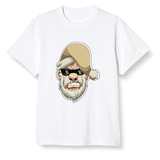 Pop Colour AJ1 Retro Hi Prm Mushroom - Gangster Santa - White Men T-shirt