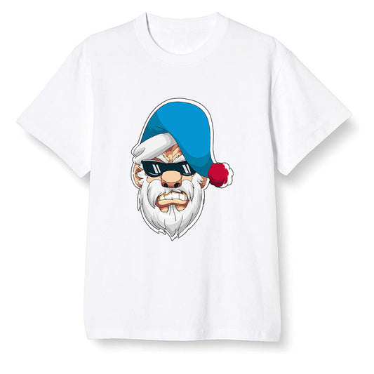 Pop Colour AJ1 NRG Joint Model - UNC - Gangster Santa - White Men T-shirt