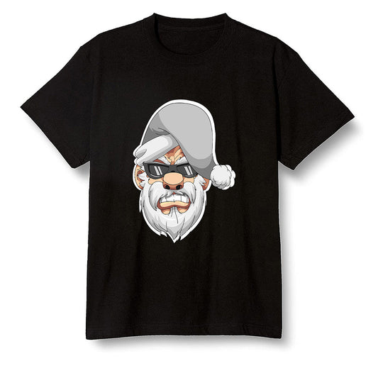 Pop Colour AJ1 Retro High '85 OG Neutral Grey - Gangster Santa - Black Men T-shirt