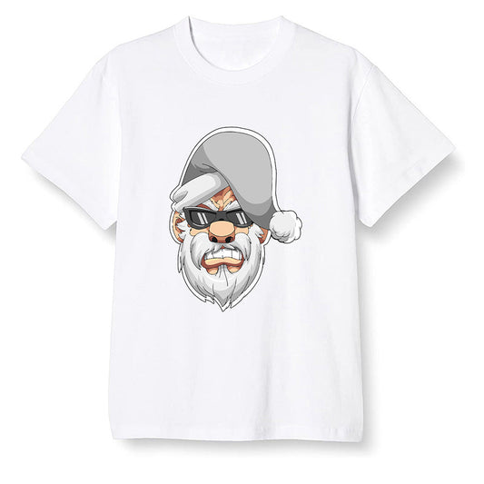 Pop Colour AJ1 Retro High '85 OG Neutral Grey - Gangster Santa - White Men T-shirt