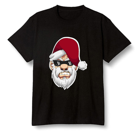 Pop Colour AJ1 High OG Satin Snake Chicago - Gangster Santa - Black Men T-shirt