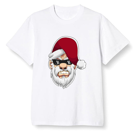 Pop Colour AJ1 High OG Satin Snake Chicago - Gangster Santa - White Men T-shirt
