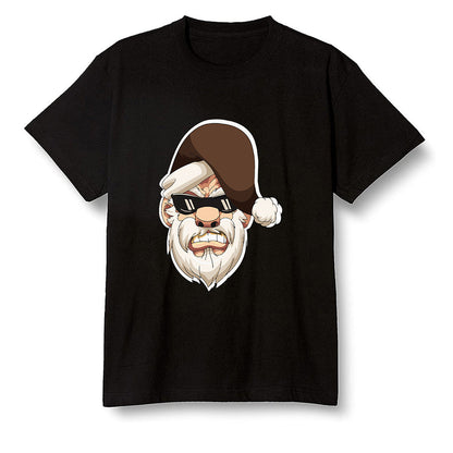 Pop Colour AJ1 High OG TS SP Travis Scott - Mocha - Gangster Santa - Black Men T-shirt