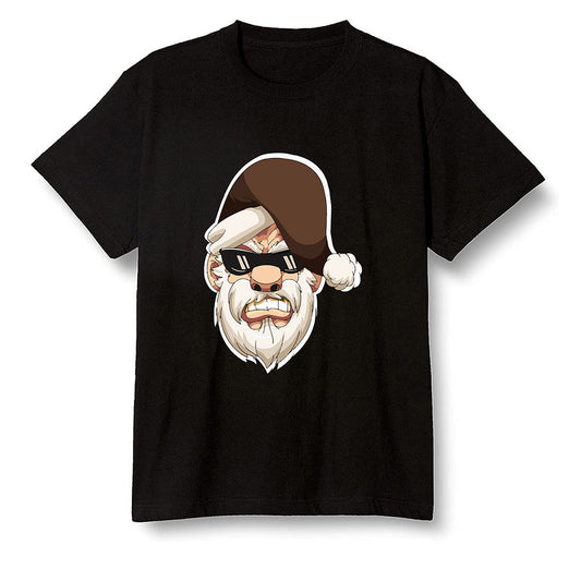 Pop Colour AJ1 High OG TS SP Travis Scott - Mocha - Gangster Santa - Black Men T-shirt